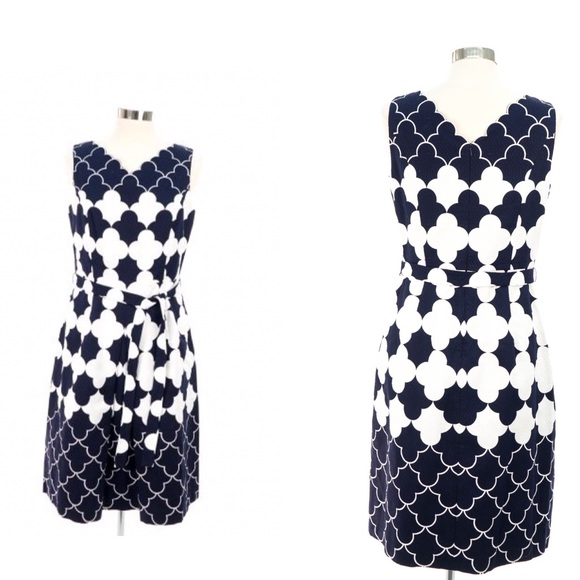 Talbots Dresses & Skirts - Navy blue and white Talbots dress